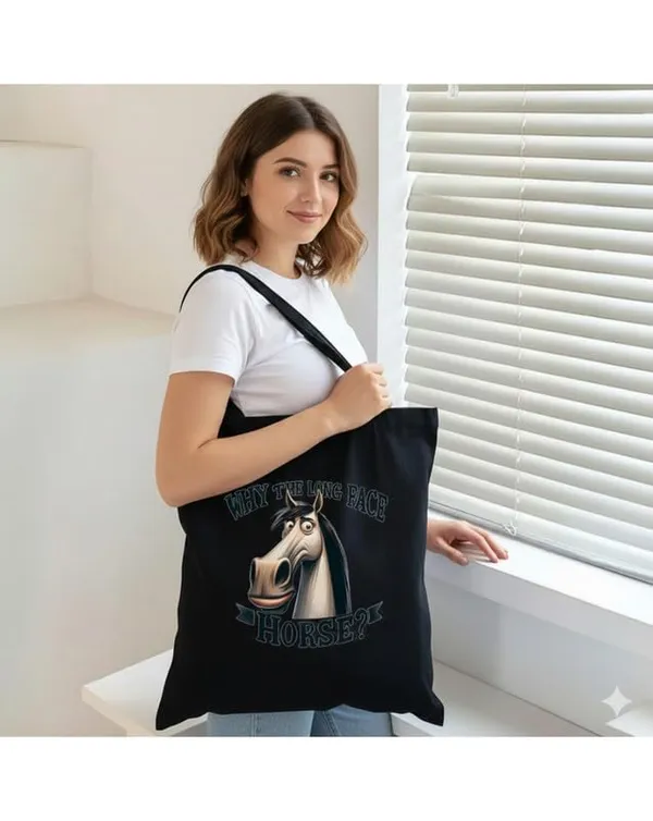 Black_Canvas_Printed_Tote_Bag_With_Horse_Print_For_Women