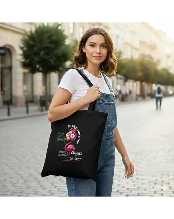 Black_Canvas_Printed_Tote_Bag_Overthinking_Duck_For_Women