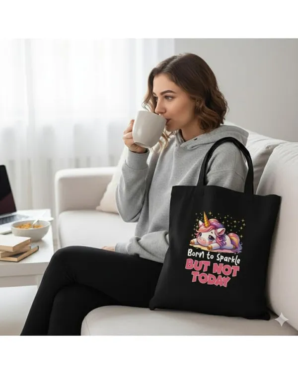 Black_Canvas_Printed_Tote_Bag_Born_To_Sparkle_For_Women