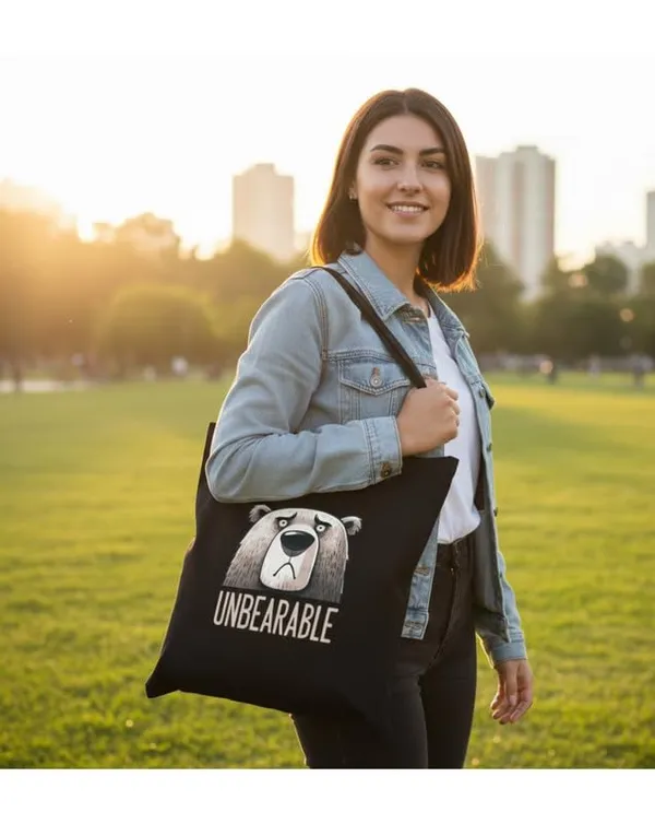 Black_Canvas_Printed_Tote_Bag_With_Bear_Print_For_Women