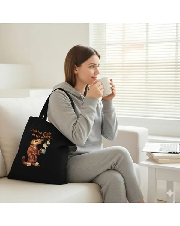 Black_Canvas_Coffee_Lion_Print_Tote_Bag_For_Women