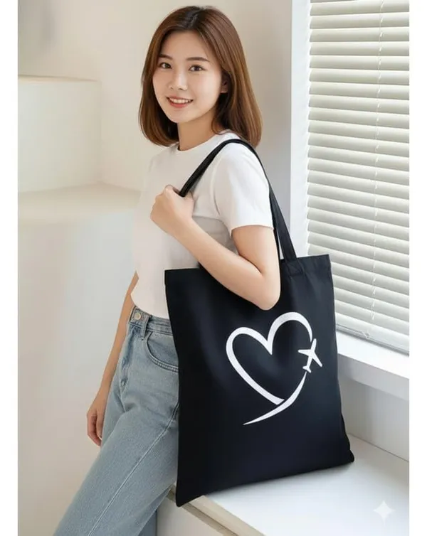 Black_Canvas_Printed_Tote_Bag_With_Heart_Airplane_Print_For_Women