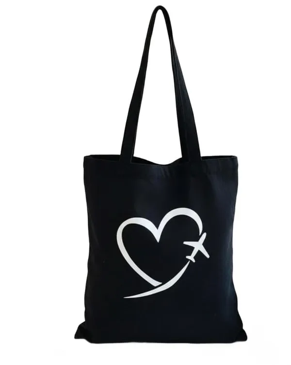 Black_Canvas_Printed_Tote_Bag_With_Heart_Airplane_Print_For_Women