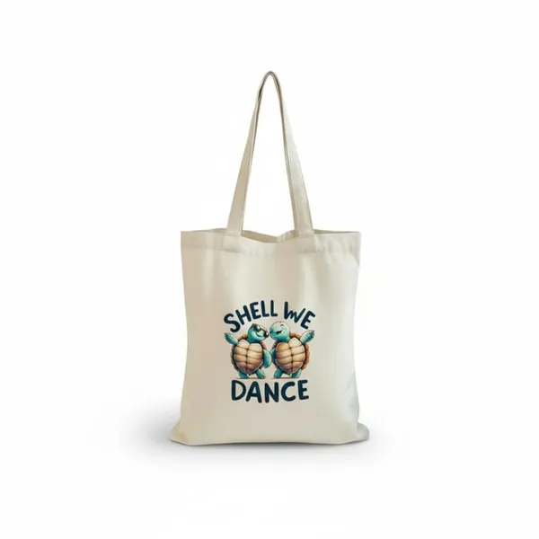 White_Canvas_Printed_Tote_Bag_With_Turtle_Print_For_Women