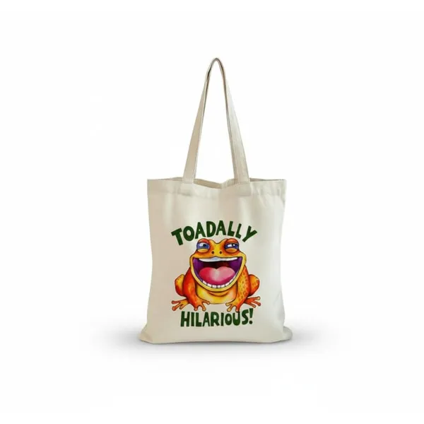 White_Canvas_Printed_Tote_Bag_With_Frog_Print_For_Women