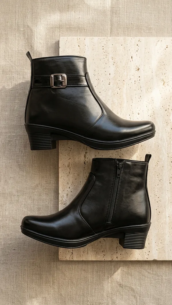 Black_Synthetic_Leather__For_Women_And_Girls