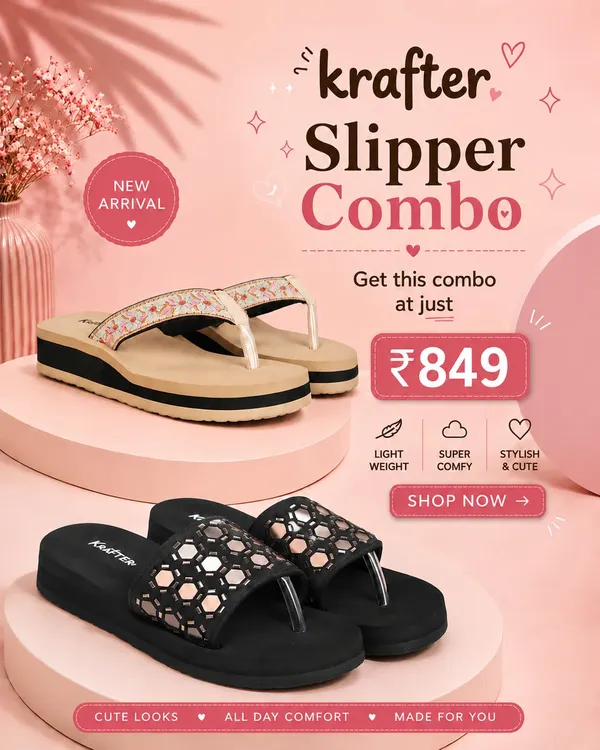 Combo_Of_2_Doctor_Ortho_Comfortable_Slippers_For_Women_And_Girls
