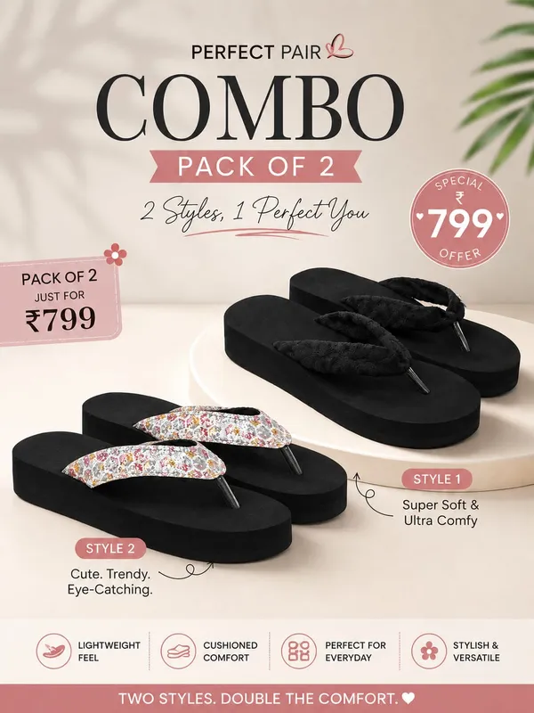 Combo_Of_2_Doctor_Ortho_Soft_Slippers_For_Womens