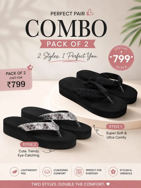 Combo_Of_2_Doctor_Ortho_Soft_Slippers_For_Womens
