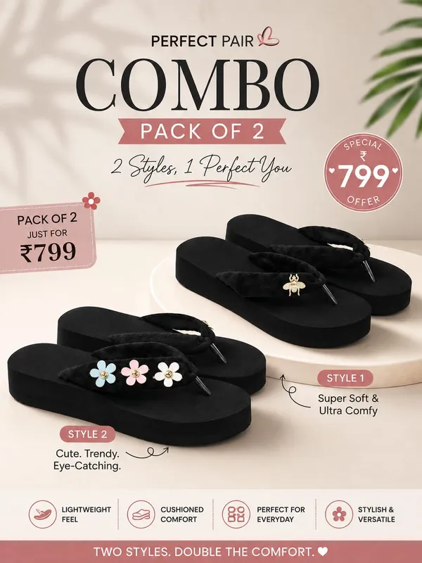 Combo_Of_2_Doctor_Ortho_Soft_Slippers_For_Womens