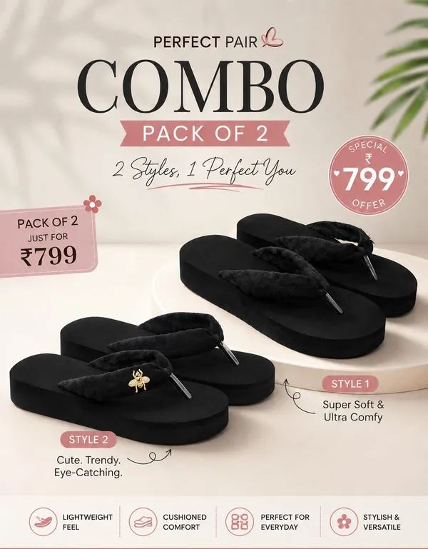 Combo_Of_2_Doctor_Ortho_Soft_Slippers_For_Womens