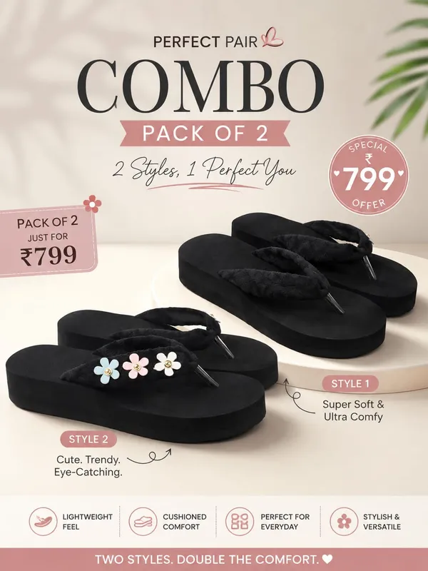 Combo_of_2_DOCTOR_Ortho_Soft_Slippers_For_Womens