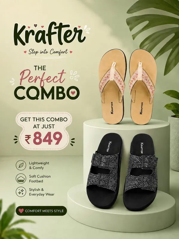 Combo_of_2_Ortho_Soft_Slippers_for_Women_|_Comfortable_Daily_Wear_Footwear