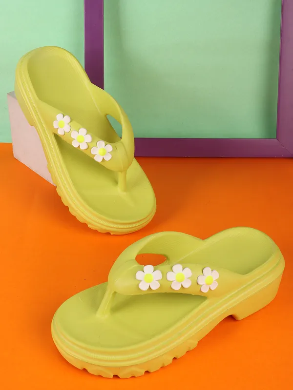 Green_EVA_Soft_Flip_Flops_For_Women