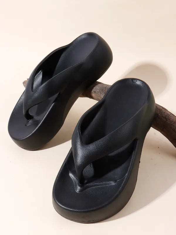 Black_EVA_Soft_Flip_Flops_For_Women