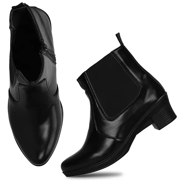 Women's_Black_Ankle_Boots_Comfortable_Block_Heel_Slip-On_Boots_for_Casual,_Office_and_Party_Wear