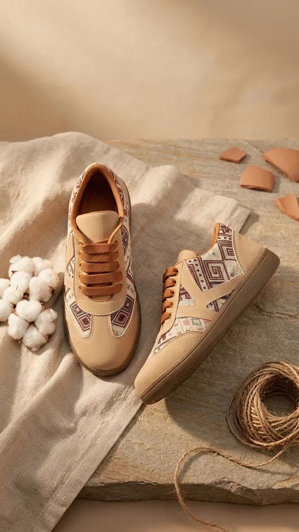 Women’s_Casual_Sneakers_|_Stylish_Printed_Lace-Up_Shoes_|_Trendy_Beige_Sneakers_|_Comfortable_Walking_&_Everyday_Wear_Shoes