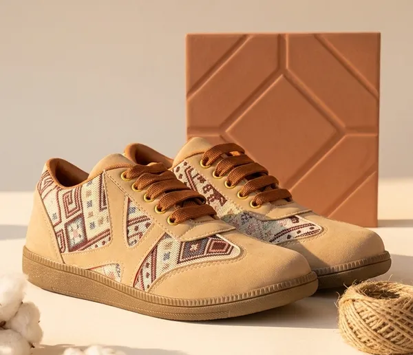 Women’s_Casual_Sneakers_|_Stylish_Printed_Lace-Up_Shoes_|_Trendy_Beige_Sneakers_|_Comfortable_Walking_&_Everyday_Wear_Shoes