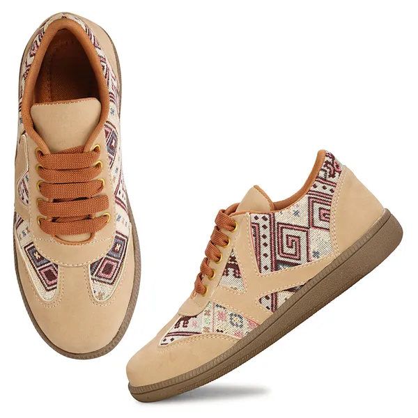 Women’s_Casual_Sneakers_|_Stylish_Printed_Lace-Up_Shoes_|_Trendy_Beige_Sneakers_|_Comfortable_Walking_&_Everyday_Wear_Shoes