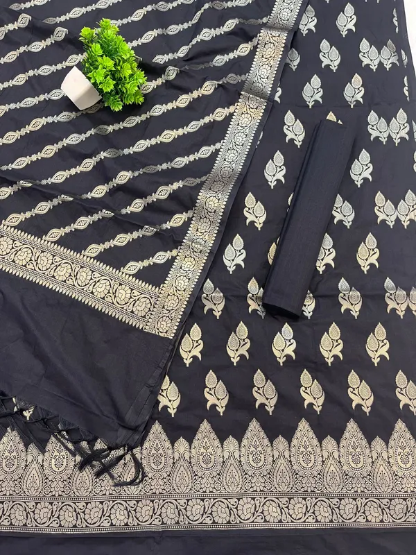 Black_Banarasi_soft_katan_Silk_Premium_And_Elegant_Dress_Material_For_Women