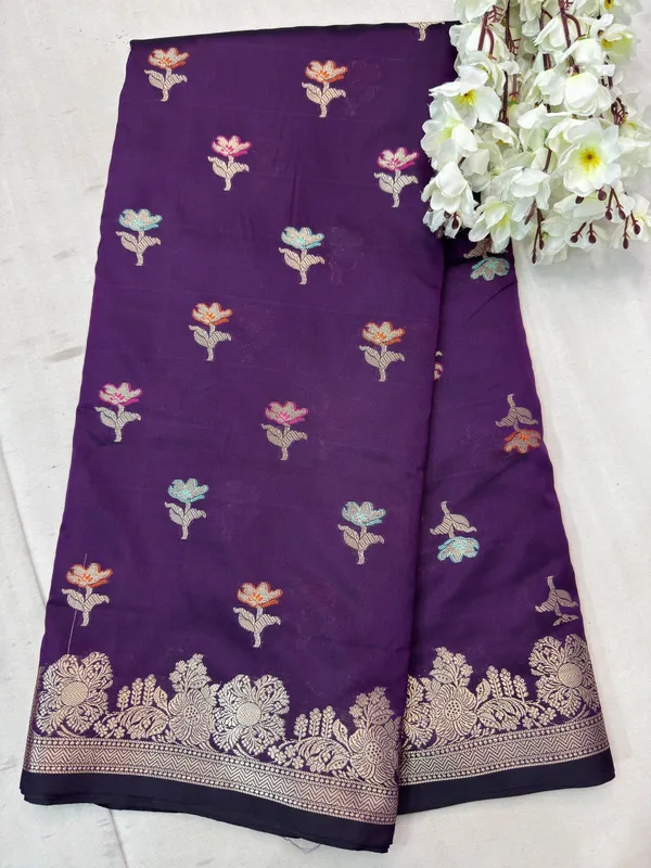 Purple_Banarasi_butter_Silk_Premium_And_Elegant_Saree_For_Women