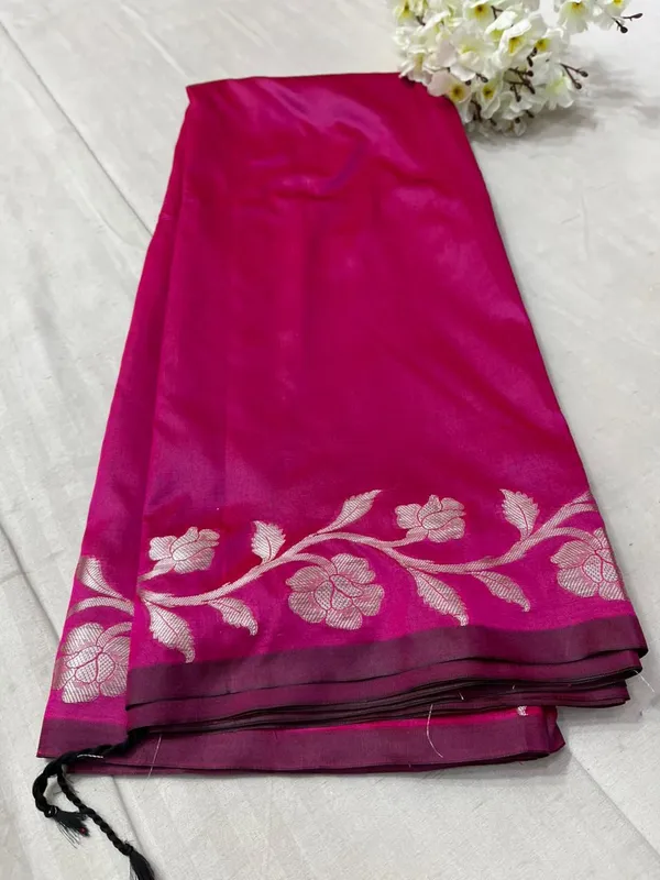 rani_Pink_butter_Silk_Premium_And_Elegant_Saree_For_Women
