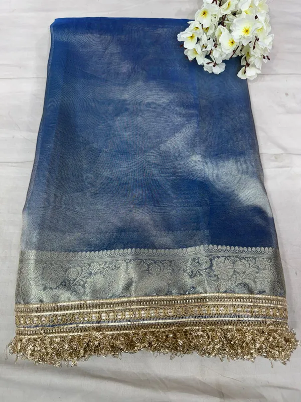 Blue_glass_tishu_silk_Premium_And_Elegant_Saree_For_Women