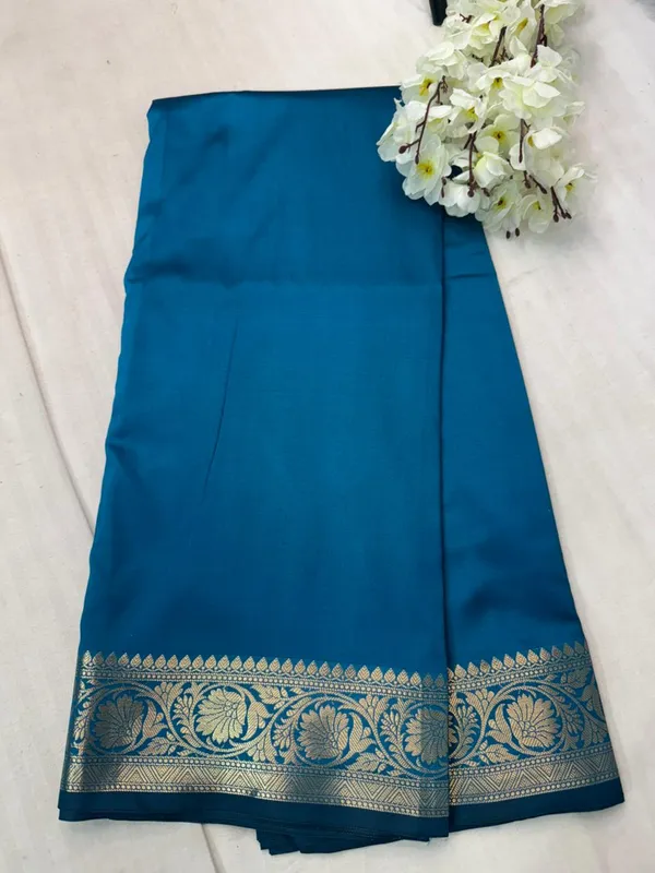 picock_Blue_butter_Silk_Premium_And_Elegant_Saree_For_Women
