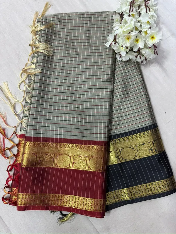 grey_ganga_jamuna_Silk_Premium_And_Elegant_Saree_For_Women