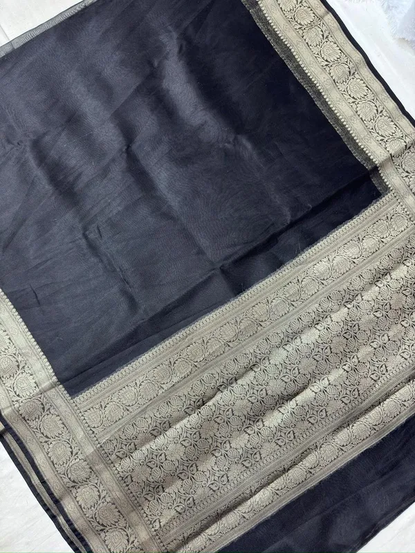 Black_banarsi_tishu_Silk_Premium_And_Elegant_Saree_For_Women