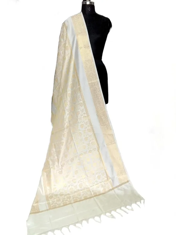 Off_White_Art_Silk_Premium_And_Elegant_Dupatta_For_Women
