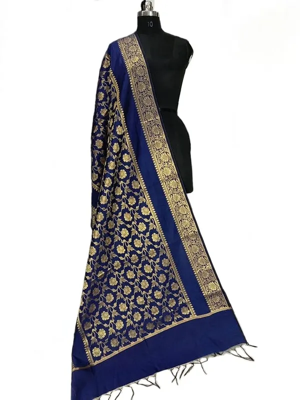 Navy_Blue_Art_Silk_Premium_And_Elegant_Dupatta_For_Women