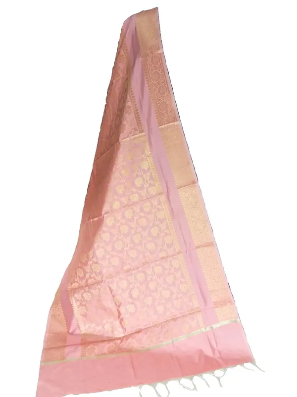Peach_Art_Silk_Premium_And_Elegant_Dupatta_For_Women
