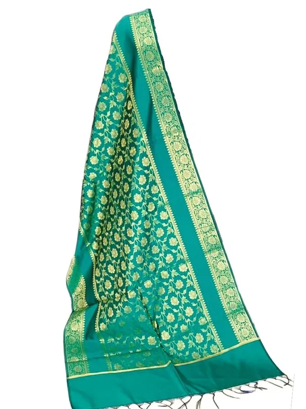 Teal_Art_Silk_Premium_And_Elegant_Dupatta_For_Women