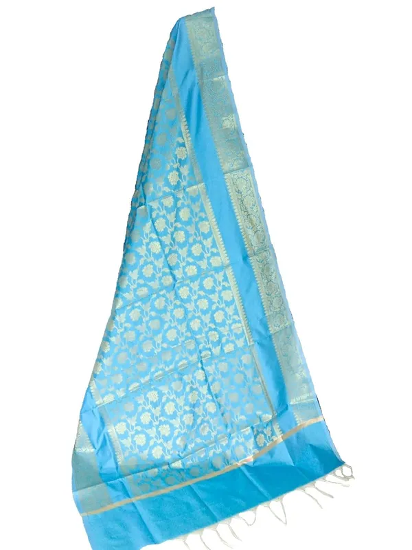 Firozi_Art_Silk_Premium_And_Elegant_Dupatta_For_Women