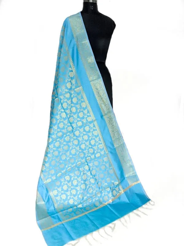 Firozi_Art_Silk_Premium_And_Elegant_Dupatta_For_Women