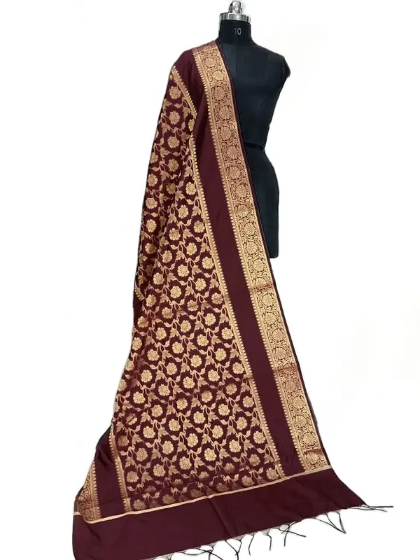 Maroon_Art_Silk_Premium_And_Elegant_Dupatta_For_Women