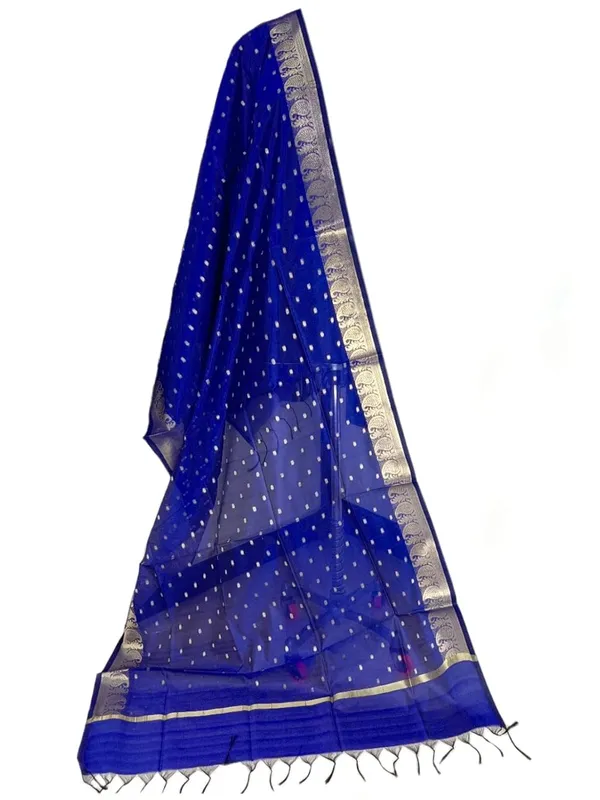 Blue_Chanderi_Premium_And_Elegant_Dupatta_For_Women