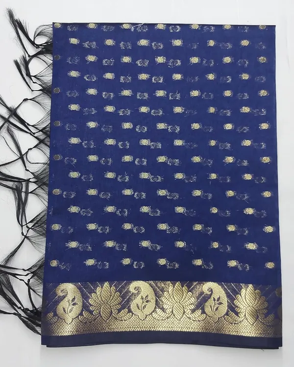 Dark_Blue_Chanderi_Premium_And_Elegant_Dupatta_For_Women