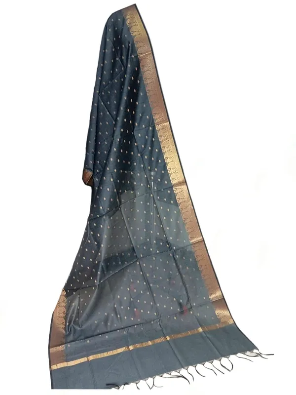 Grey_Chanderi_Premium_And_Elegant_Dupatta_For_Women
