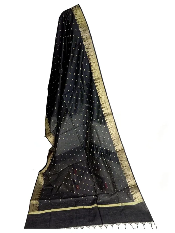 Black_Chanderi_Premium_And_Elegant_Dupatta_For_Women