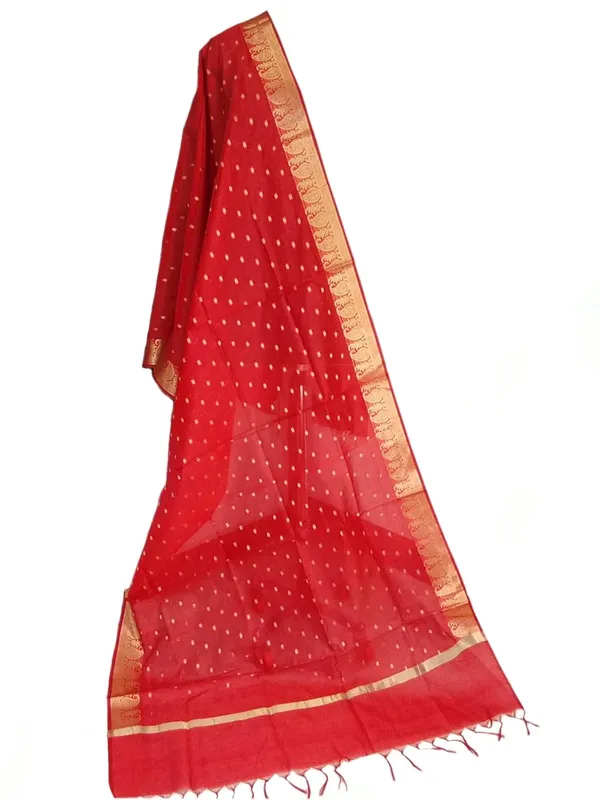 Red_Chanderi_Premium_And_Elegant_Dupatta_For_Women
