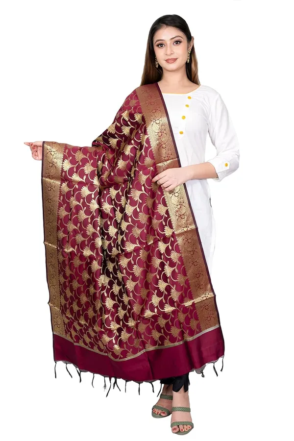 Maroon_Art_Silk_Premium_And_Elegant_Dupatta_For_Women