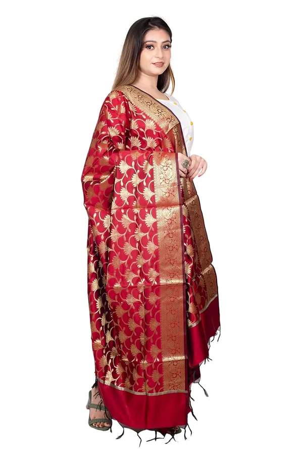 Maroon_Art_Silk_Premium_And_Elegant_Dupatta_For_Women