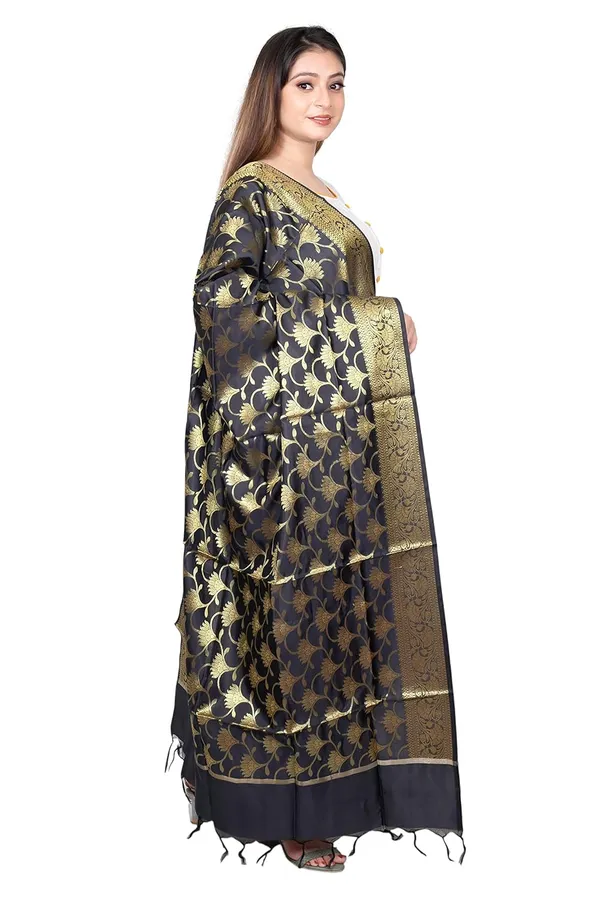 Black_Art_Silk_Premium_And_Elegant_Dupatta_For_Women