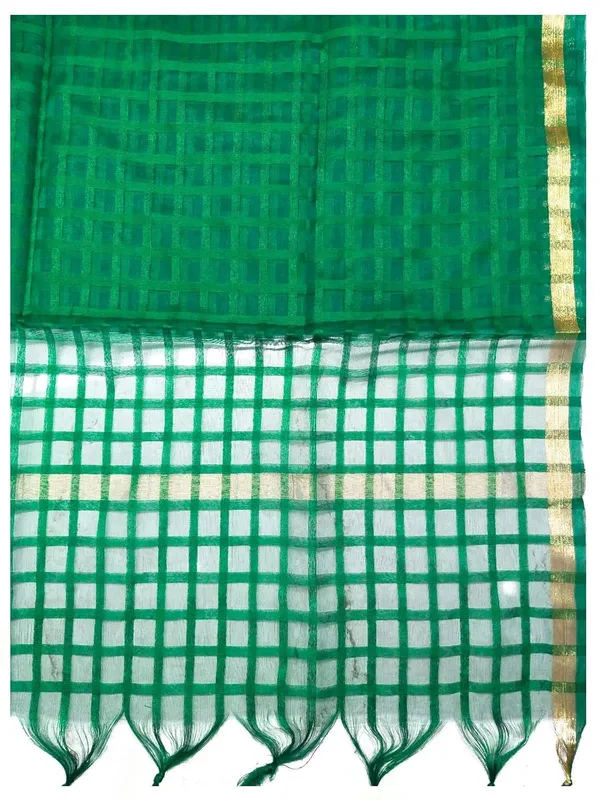 Green_Organza_Dupion_Premium_And_Elegant_Dupatta_For_Women