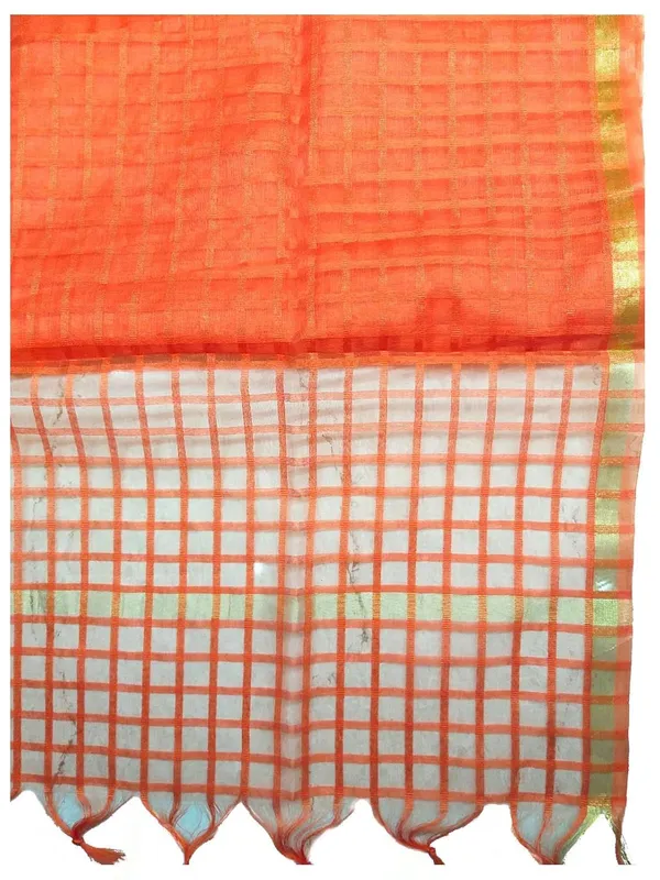 Orange_Organza_Dupion_Premium_And_Elegant_Dupatta_For_Women