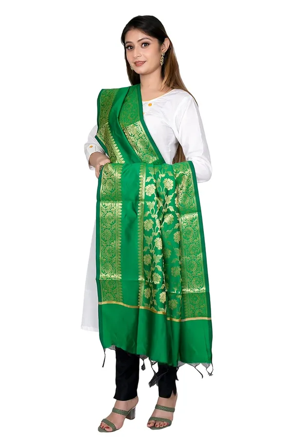 Green_Art_Silk_Premium_And_Elegant_Dupatta_For_Women