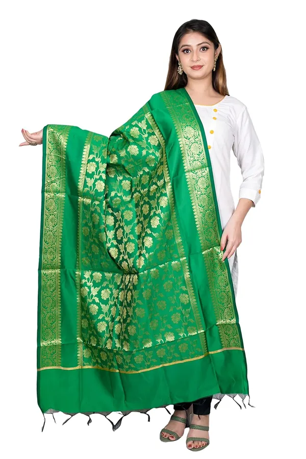 Green_Art_Silk_Premium_And_Elegant_Dupatta_For_Women