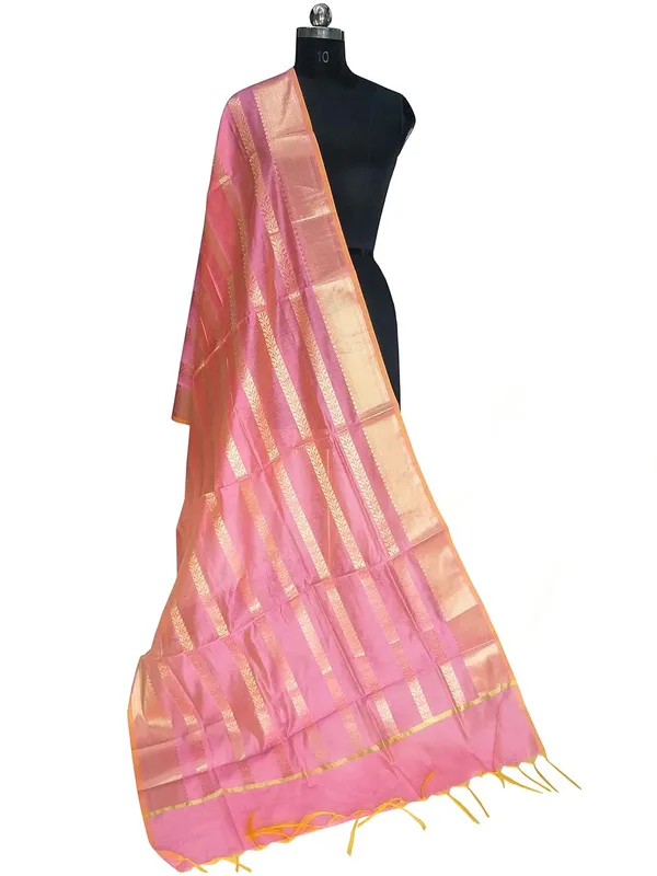Pink_Cotton_Silk_Premium_And_Elegant_Dupatta_For_Women
